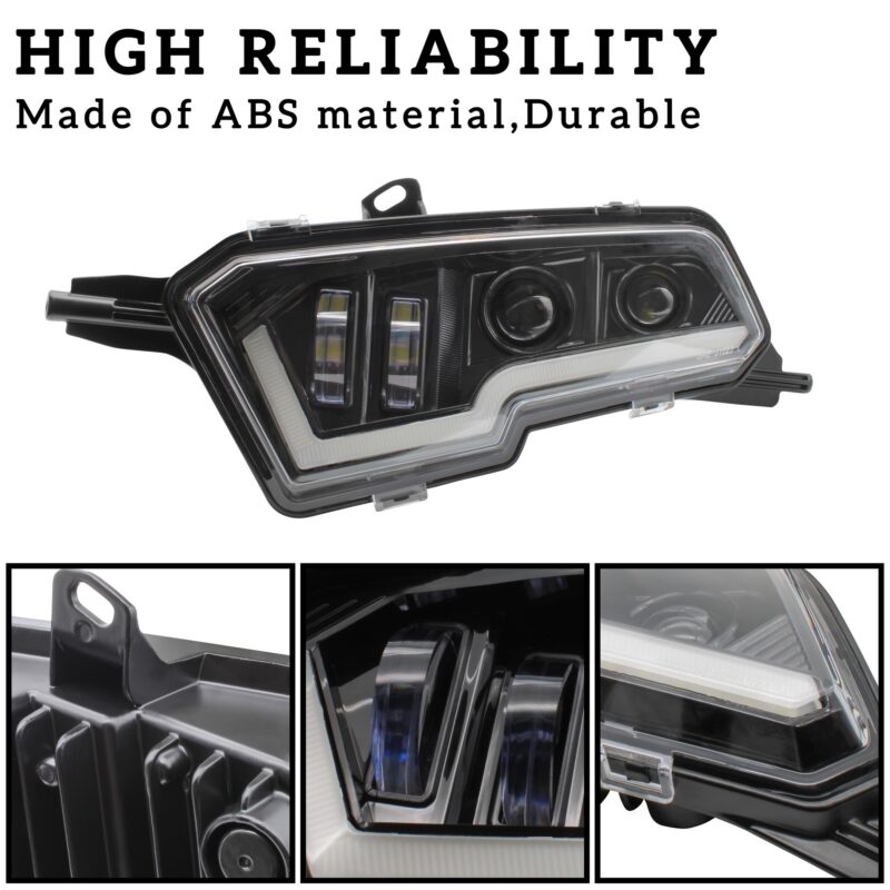LED Headlights Assembly for Polaris Sportsman XP 1000 SP 850 570 450 2017-2022 - Image 3