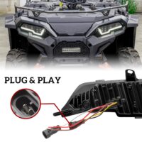LED Headlights Assembly for Polaris Sportsman XP 1000 SP 850 570 450 2017-2022 - Image 4