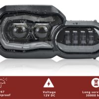 LED Headlight Assembly for BMW F800GS / F800GS ADV / F800R / F700GS / F650GS - Image 7