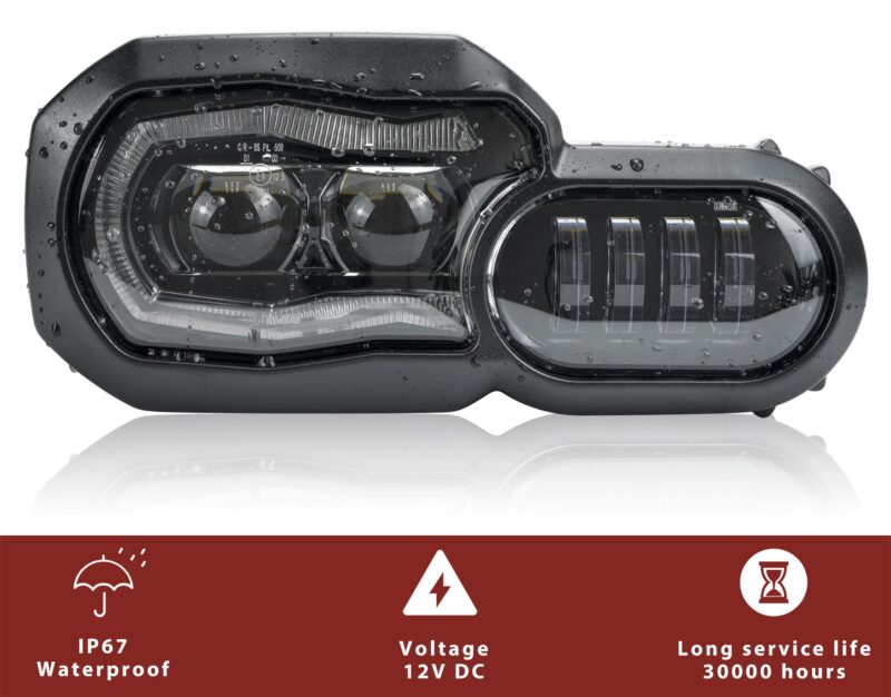 LED Headlight Assembly for BMW F800GS / F800GS ADV / F800R / F700GS / F650GS - Image 7
