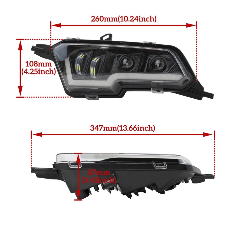 LED Headlights Assembly for Polaris Sportsman XP 1000 SP 850 570 450 2017-2022 - Image 8