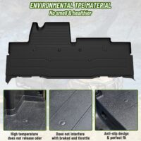 TPE Rubber Front Floor Mat for Honda Pioneer 700-2 700-4 2014-2024 - Image 2