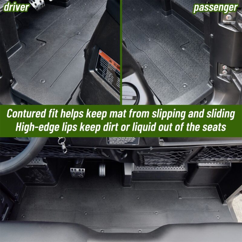 TPE Rubber Front Floor Mat for Honda Pioneer 700-2 700-4 2014-2024 - Image 6