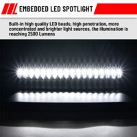 Sport Hood Scoop with LED Spotlight for Polaris Ranger XP 1000/ Ranger 1000 XP Crew 2018+ - Image 2