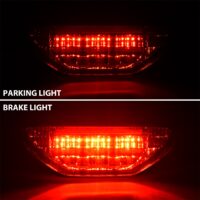 Smoked Black LED Taillight Assembly Rear Brake Stop Light Tail Lamp for Honda Pioneer 500 MUV700 TRX250 300 400EX 2005-2024 - Image 2