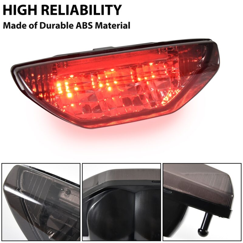 Smoked Black LED Taillight Assembly Rear Brake Stop Light Tail Lamp for Honda Pioneer 500 MUV700 TRX250 300 400EX 2005-2024 - Image 3