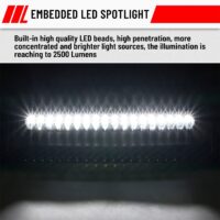Hood Scoop with LED Spotlight Carbon Fiber Pattern Hood Scoop with Auxiliary Light Front Hood Cover with Lamp for Honda Pioneer 700-2 700-4 2014-2025 - Image 2
