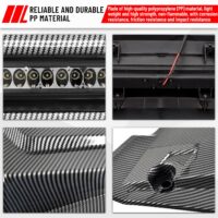 Hood Scoop with LED Spotlight Carbon Fiber Pattern Hood Scoop with Auxiliary Light Front Hood Cover with Lamp for Honda Pioneer 700-2 700-4 2014-2025 - Image 4