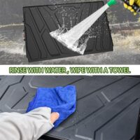 TPE Cargo Bed Mat Liner All Weather Protection Rubber Slush Liner for CFMOTO UFORCE 1000 2019-2024/1000 XL 2022-2024 - Image 6