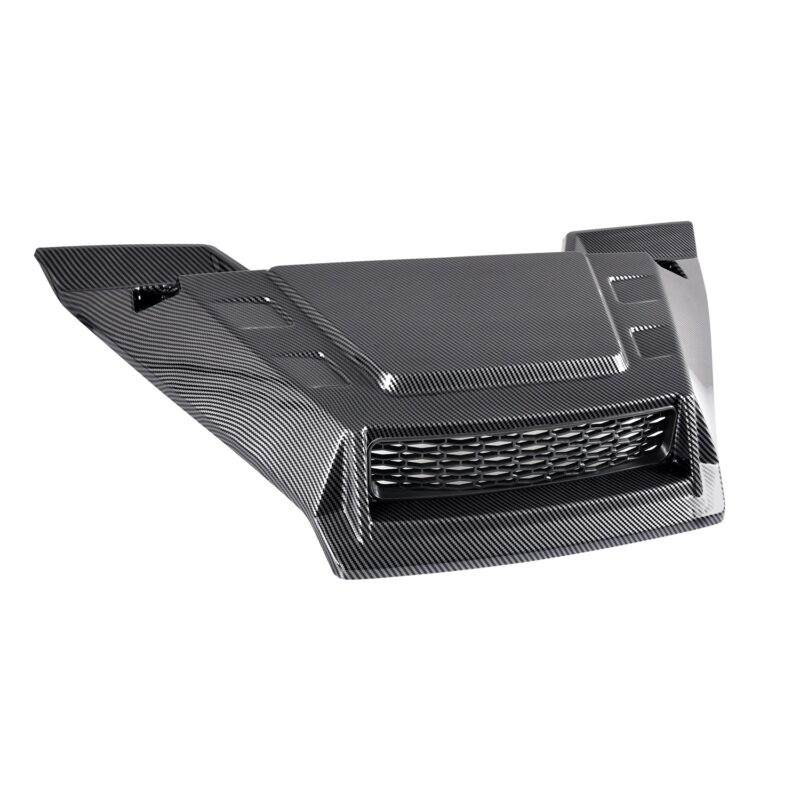 Sport Hood Scoop with Mesh Carbon Fiber Pattern Hood Scoop with Grille Kit Front Hood Cover for Honda Pioneer 1000 1000-5 1000-6 2016-2025 - Image 7