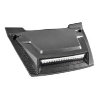 Hood Scoop with LED Spotlight Carbon Fiber Pattern Hood Scoop with Auxiliary Light Front Hood Cover with Lamp for Honda Pioneer 700-2 700-4 2014-2025 - Image 8