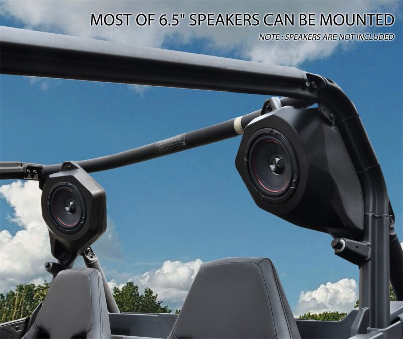 One Pair Rear Roof 6.5" Speakers Pods Holder for Can-Am Maverick Trail Sport / Commander 2018-2025 - Image 2