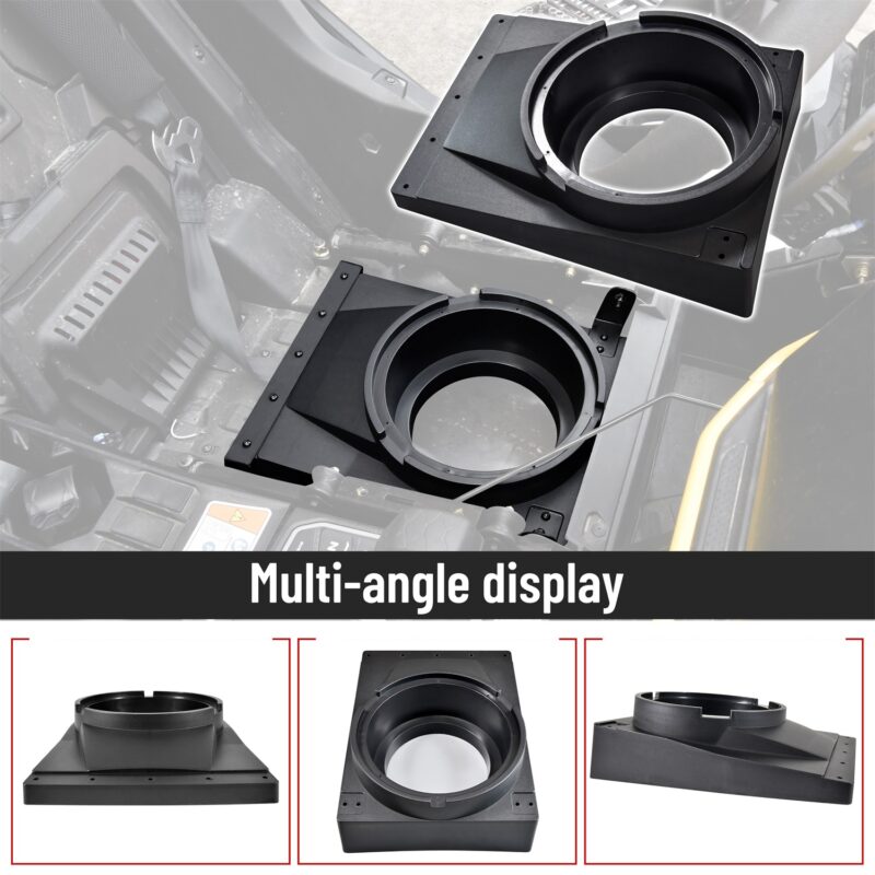 10" Under Seat Speaker Pod Panel for Can-Am Maverick R MAX X RS 2024+ Models - Image 4