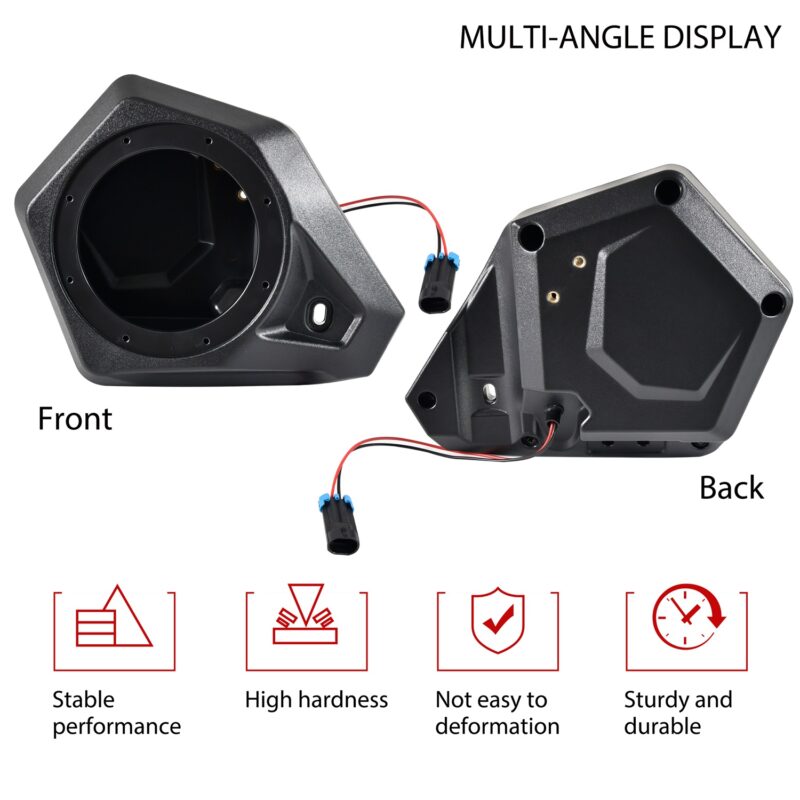 One Pair Front Roof 5.25" Speakers Pods Holder for Can-Am Maverick Trail Sport / Commander 2018-2025 - Image 7