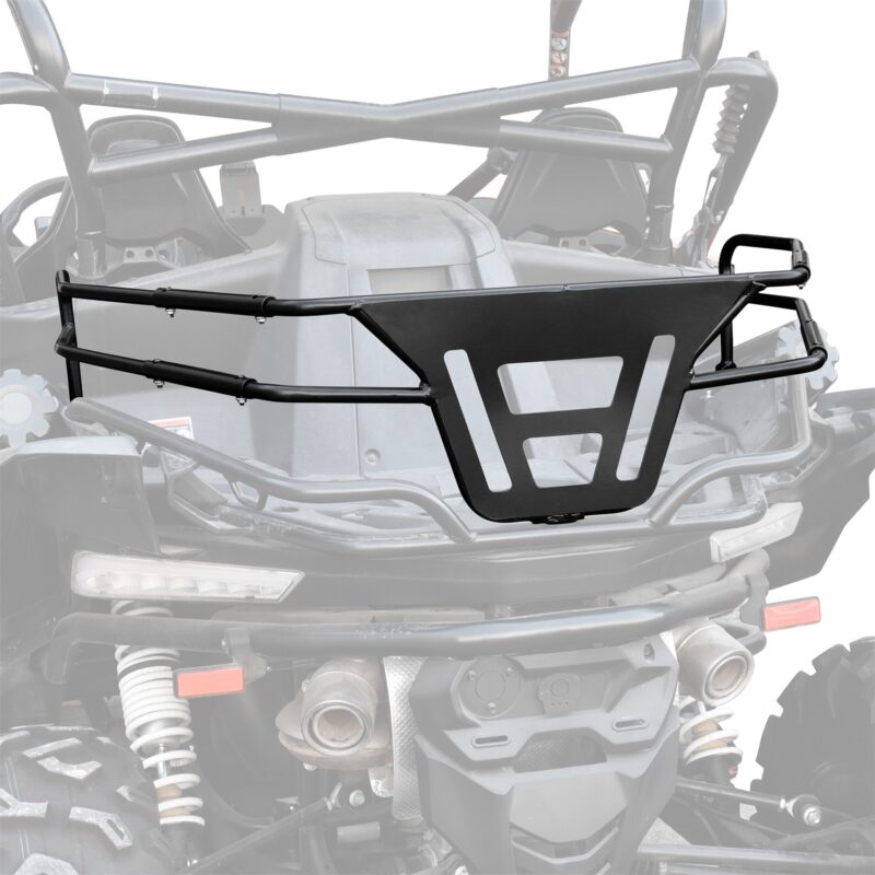 Bed Enclosure Heavy Duty Steel Rear Rack Extender Secure The Cargo Anchor Points Rear Storage Tailgate Rack for CFMOTO ZForce 950 HO EX Sport 2020-2024