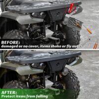 Tool Box Cover with Lock Latch Rear Storage Box Cover Back Cargo Lid for Polaris Sportsman 450 500 570 700 800 Touring 2006-2024 Accessories, Replace #5436349 - Image 2