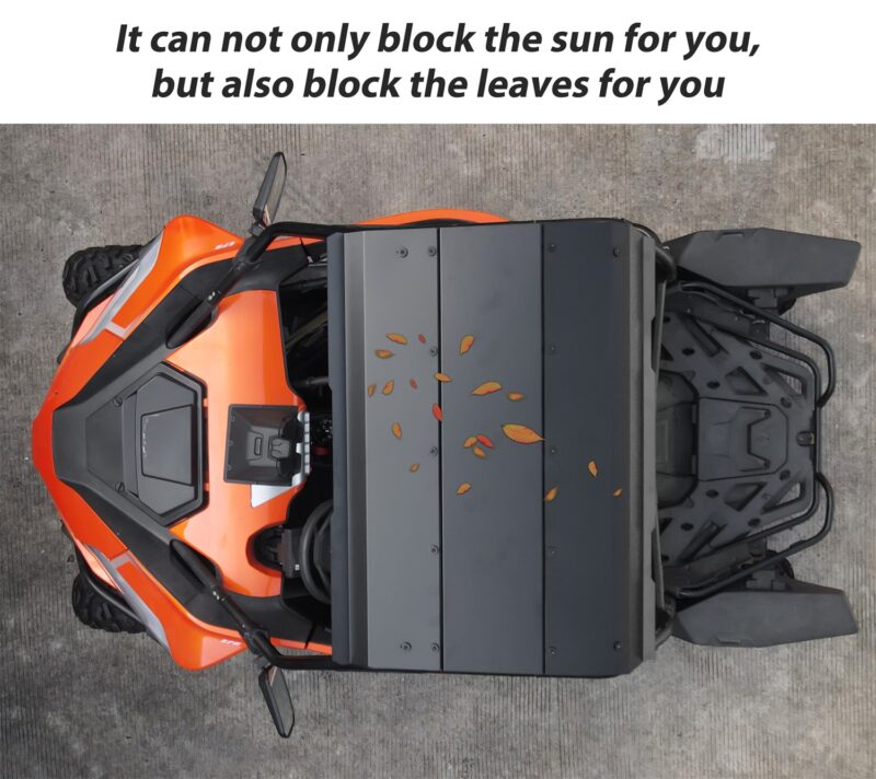 Aluminum Hard Roof Top Black Combined Roof Shading Panel Heavy Duty Hard Sun Visor Top Cover for CFMOTO ZForce 950 HO EX/HO Sport/Sport 2020-2024 Accessories - Image 2