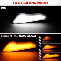 LED Front Bumper Lights Front Fascia Accent Auxiliary Lamp DRL Sequential Turn Signal Light for Can Am Outlander 500 700 PRO 2023 2024 2025 Accessories - Image 2