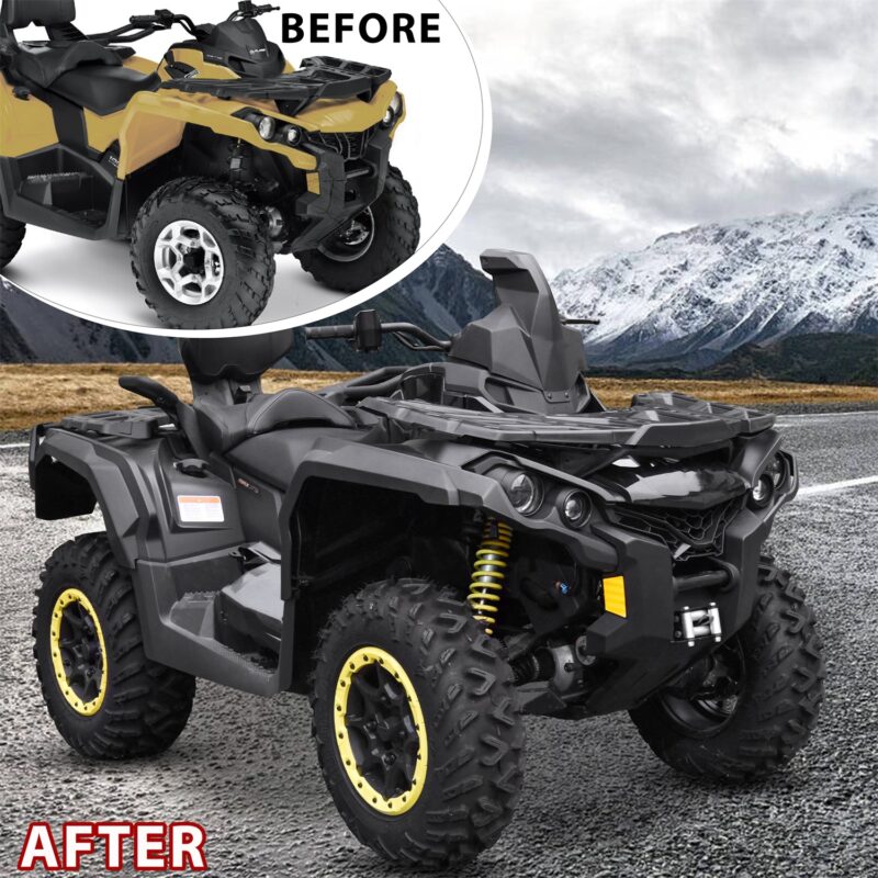 Combination Front Facia Kit Front Brush Guard Bumper for Can Am Outlander 570 650 800 850 1000 2012-2022 Accessories, Replace #705013201 - Image 2