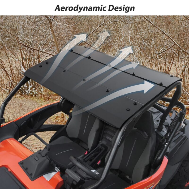 Aluminum Hard Roof Top Black Combined Roof Shading Panel Heavy Duty Hard Sun Visor Top Cover for CFMOTO ZForce 950 HO EX/HO Sport/Sport 2020-2024 Accessories - Image 5