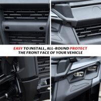 Front Fascia Black Combination Front Facia Kit Front Brush Guard Bumper for Can Am Outlander 500 700 PRO 2023 2024 2025 Accessories, Replace #705013201 - Image 6