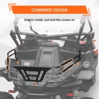 Bed Enclosure Heavy Duty Steel Rear Rack Extender Secure The Cargo Anchor Points Rear Storage Tailgate Rack for CFMOTO ZForce 950 HO EX Sport 2020-2024 - Image 5
