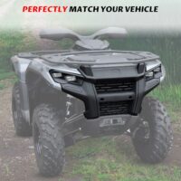 Front Fascia Black Combination Front Facia Kit Front Brush Guard Bumper for Can Am Outlander 500 700 PRO 2023 2024 2025 Accessories, Replace #705013201 - Image 5