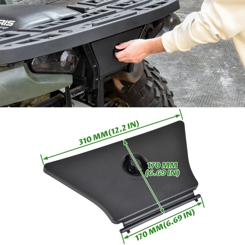 Tool Box Cover with Lock Latch Rear Storage Box Cover Back Cargo Lid for Polaris Sportsman 450 500 570 700 800 Touring 2006-2024 Accessories, Replace #5436349 - Image 7