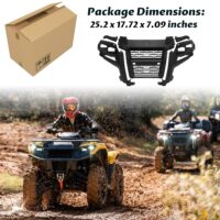 Front Fascia Black Combination Front Facia Kit Front Brush Guard Bumper for Can Am Outlander 500 700 PRO 2023 2024 2025 Accessories, Replace #705013201 - Image 4