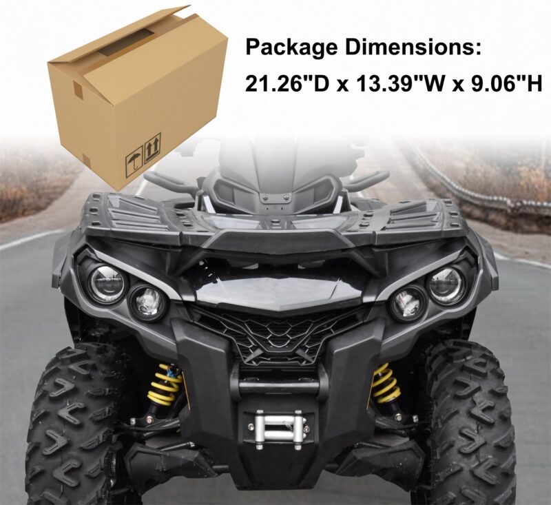 Combination Front Facia Kit Front Brush Guard Bumper for Can Am Outlander 570 650 800 850 1000 2012-2022 Accessories, Replace #705013201 - Image 7