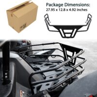 Bed Enclosure Heavy Duty Steel Rear Rack Extender Secure The Cargo Anchor Points Rear Storage Tailgate Rack for CFMOTO ZForce 950 HO EX Sport 2020-2024 - Image 7