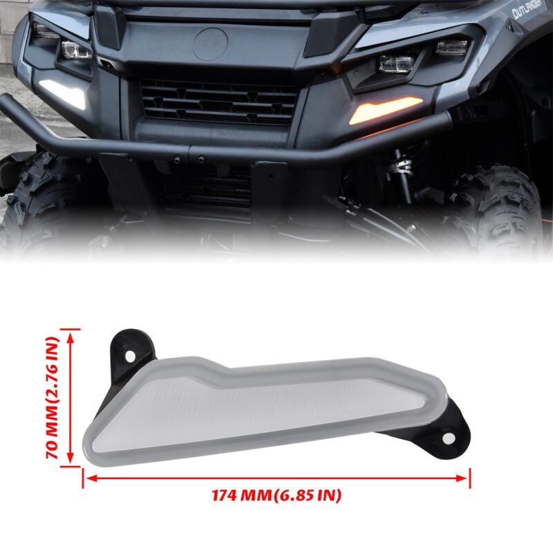 LED Front Bumper Lights Front Fascia Accent Auxiliary Lamp DRL Sequential Turn Signal Light for Can Am Outlander 500 700 PRO 2023 2024 2025 Accessories - Image 8