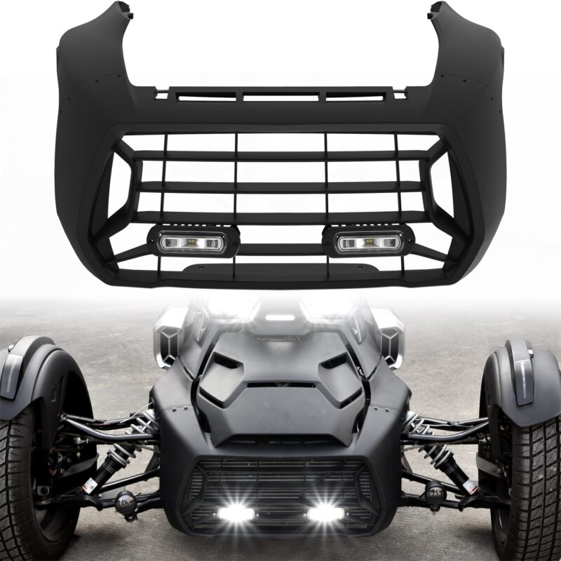 Front Fascia with LED Spotlights for Can-Am Ryker 600 900 Sport & Rally Edition All Models