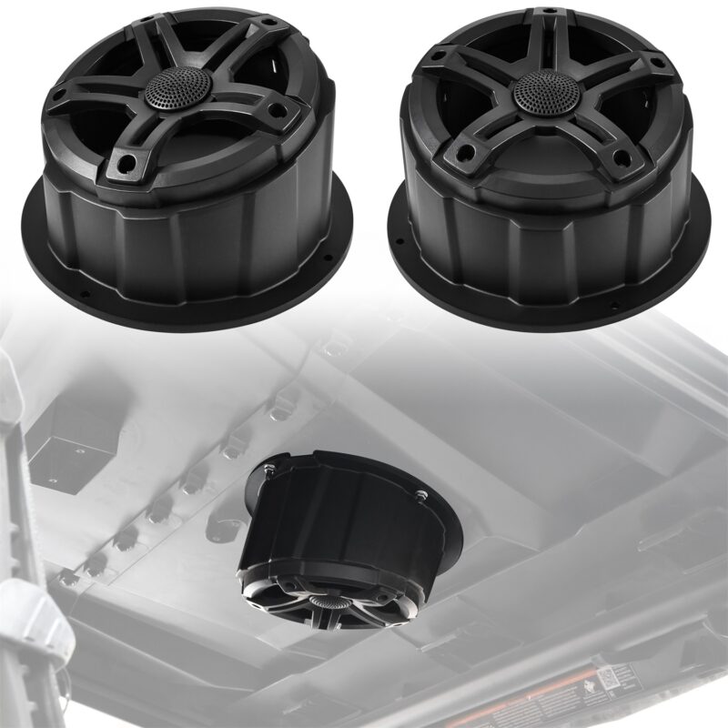 UTV One Pair Roof Speakers Pods for Can-Am/Polaris/Kawasaki/Honda/Yamaha Accessories