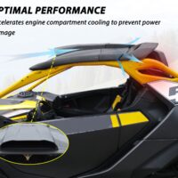 Cold Air Roof Scoop Kit for Can-Am Maverick R X RS 2024+ Models Accessories - Image 2