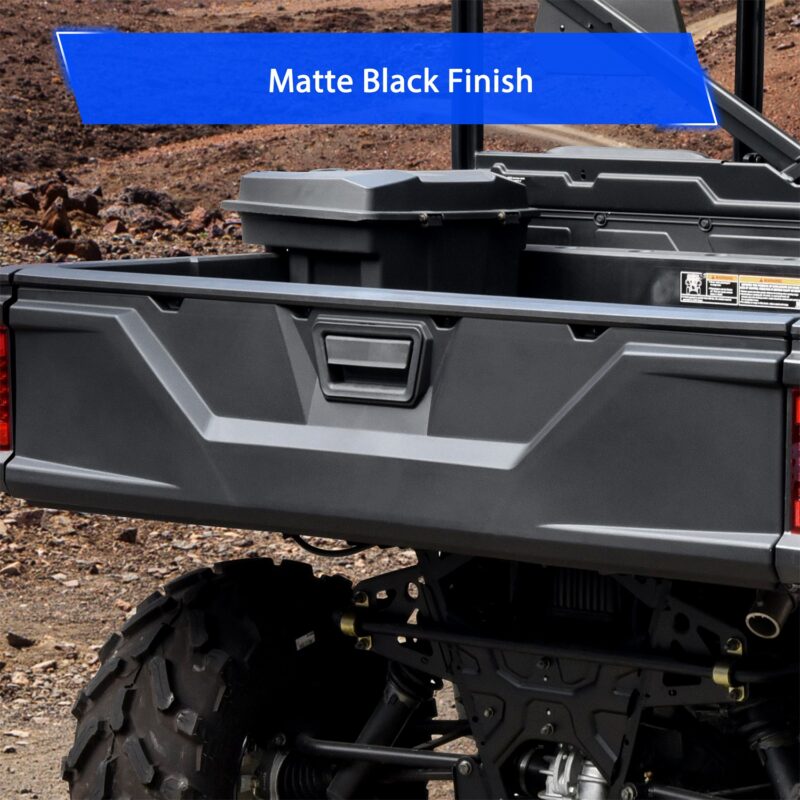 Black Tailgate Outer Panel for Polaris Ranger XP 1000 2017-18/Ranger XP 570 900 2016-19/Ranger 570 Full Size 2020-25/CREW XP 570-6 2016-20/BRUTUS/Diesel Crew - Image 2