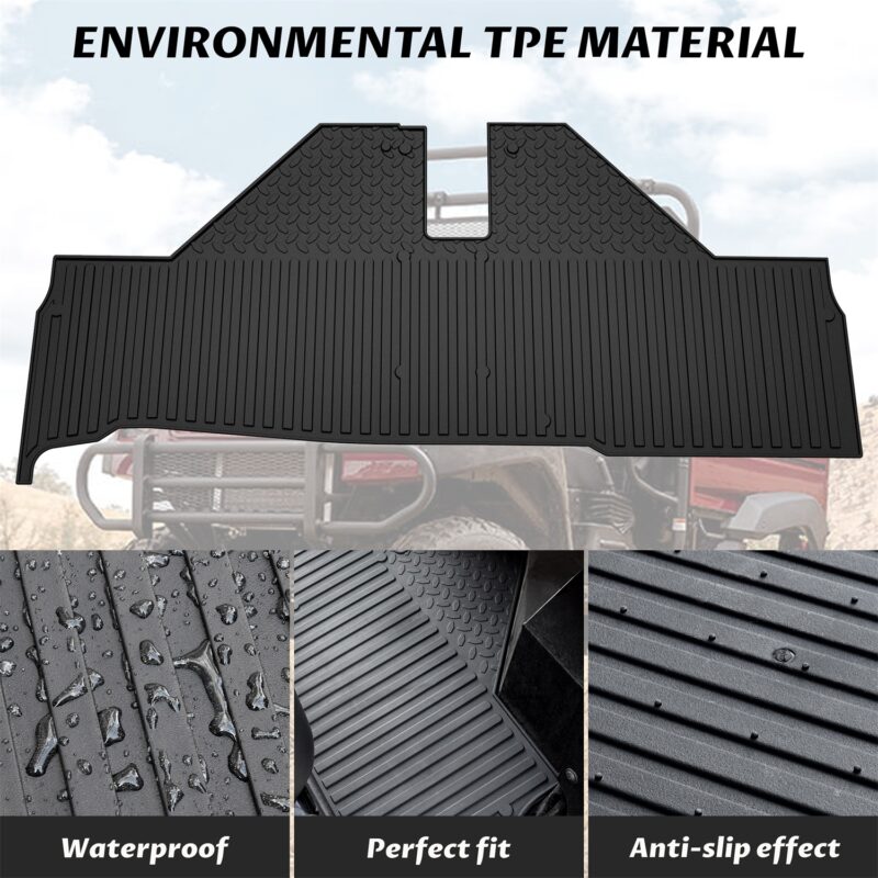 TPE Floor Mat for Kawasaki Mule 3010 4000 4010 2005-2025 (1PC, Replace #KAFT4-013) - Image 2