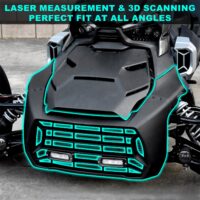 Front Fascia with LED Spotlights for Can-Am Ryker 600 900 Sport & Rally Edition All Models - Image 2