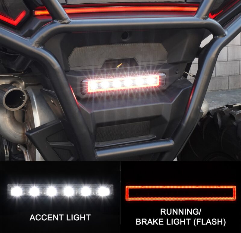 LED Rear Center Brake Light 3rd Brake Stop Lamp Taillight Accent Light Auxiliary Lamp for Polaris RZR XP 1000/XP 4 1000 2024 2025 - Image 2