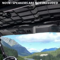 Front Overhead 6.5" Speaker Pods System Roof Liner for Polaris Ranger XP 1000/ Ranger Crew XP 1000/ Ranger 1000/ Ranger Crew 1000 2019+ - Image 2