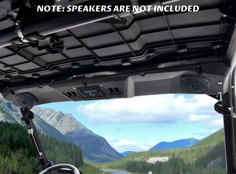 Front Overhead 6.5" Speaker Pods System Roof Liner for Polaris Ranger XP 1000/ Ranger Crew XP 1000/ Ranger 1000/ Ranger Crew 1000 2019+ - Image 2