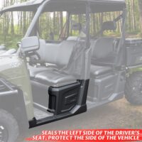 Black Left Hand Center Fender with Rocker for Polaris Ranger Crew 570 XP 570 Full-Size/Ranger Crew XP 900/Ranger Crew XP 1000/Ranger Crew Diesel 2014-2019 (Driver Side, Replace #5450352-070) - Image 2