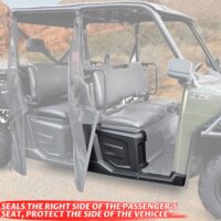 Black Right Hand Center Fender with Rocker for Polaris Ranger Crew 570 XP 570 Full-Size/Ranger Crew XP 900/Ranger Crew XP 1000 Diesel 2014-2019 (Passenger Side, Replace #5450353-070) - Image 2