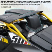 Cold Air Roof Scoop Kit for Can-Am Maverick R X RS 2024+ Models Accessories - Image 3