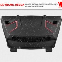 Black Sport Front Turbo Hood Scoop for Polaris RZR XP 1000/ XP 4 1000 2024 2025 - Image 3