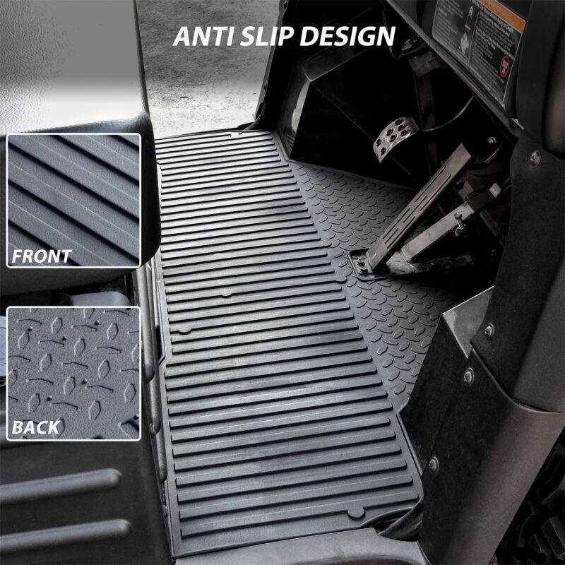 TPE Floor Mat for Kawasaki Mule 3010 4000 4010 2005-2025 (1PC, Replace #KAFT4-013) - Image 3