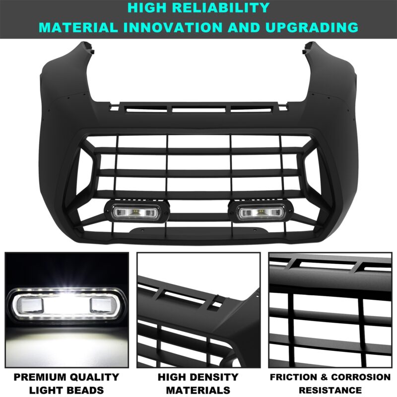 Front Fascia with LED Spotlights for Can-Am Ryker 600 900 Sport & Rally Edition All Models - Image 3