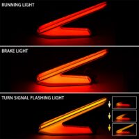 LED Turn Signal Tail Lights with Yellow Flashing Lights for Can-Am Maverick R MAX X RS 2024+ - Image 3