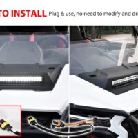 Sport Hood Scoop with LED Auxiliary Light Spotlight Kit for Polaris RZR XP 1000/ XP 4 1000 2024+ - Image 4