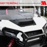 Black Sport Front Turbo Hood Scoop for Polaris RZR XP 1000/ XP 4 1000 2024 2025 - Image 4